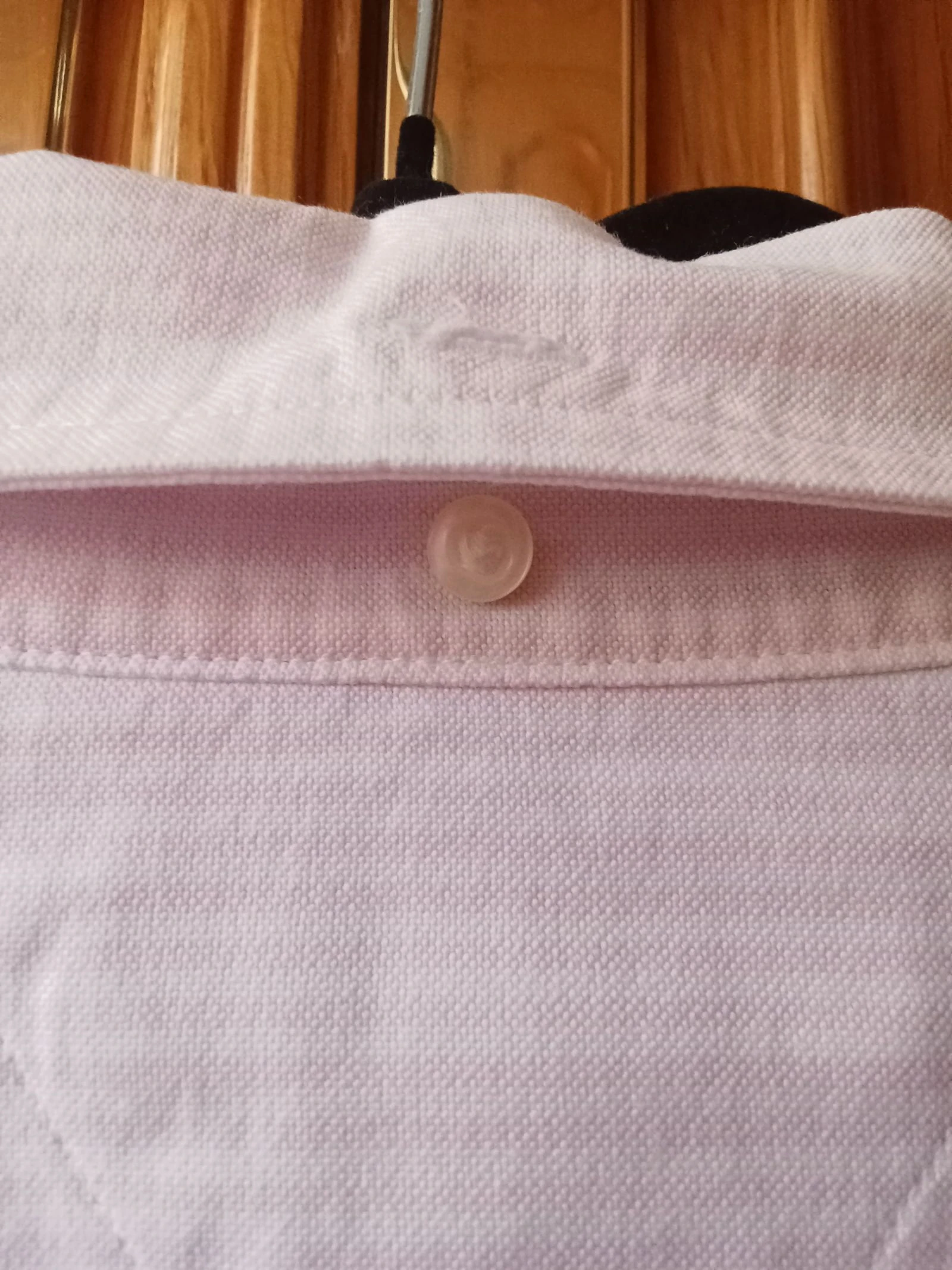 Camisa masculina listras brancas e rosas Tommy Hilfiger tamanho G em ótimo estado 100% algodão | Inclui 4 botões de reposição – photo 10
